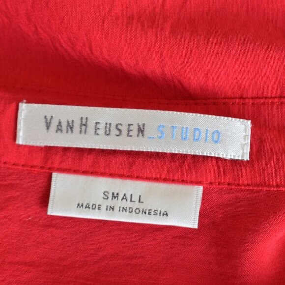 Van Heusen Womens Button‎ Blouse Rayon/Nylon size SMALL - Picture 11 of 11